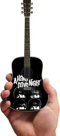 AXE HEAVEN Licensed Fab Four, A Hard Day's Night Tribute Miniature Guitar Dis...