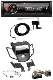 Автомагнитола для Ford Fiesta Pioneer CD, DAB, USB, AUX, 2010–2017, черный