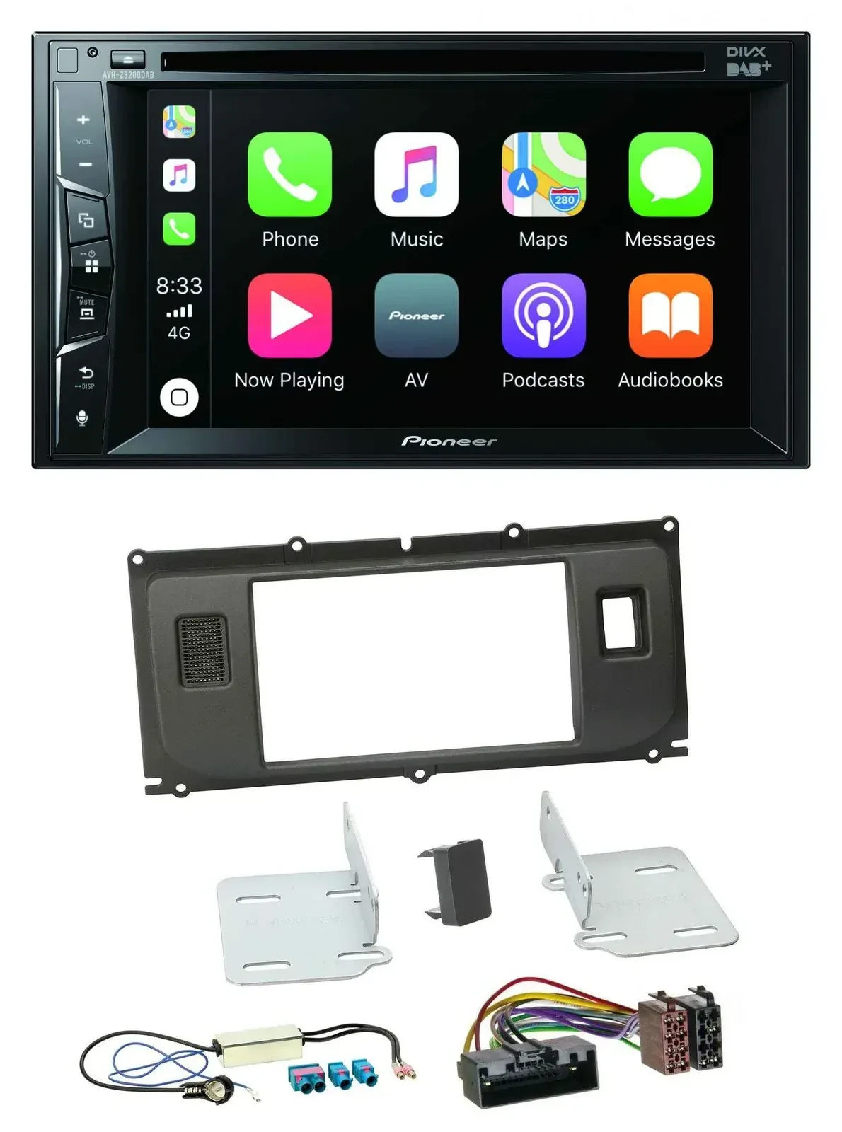 Автомагнитола для Land Rover Evoque Pioneer 2 DIN, MP3, USB, DVD, Bluetooth, DAB