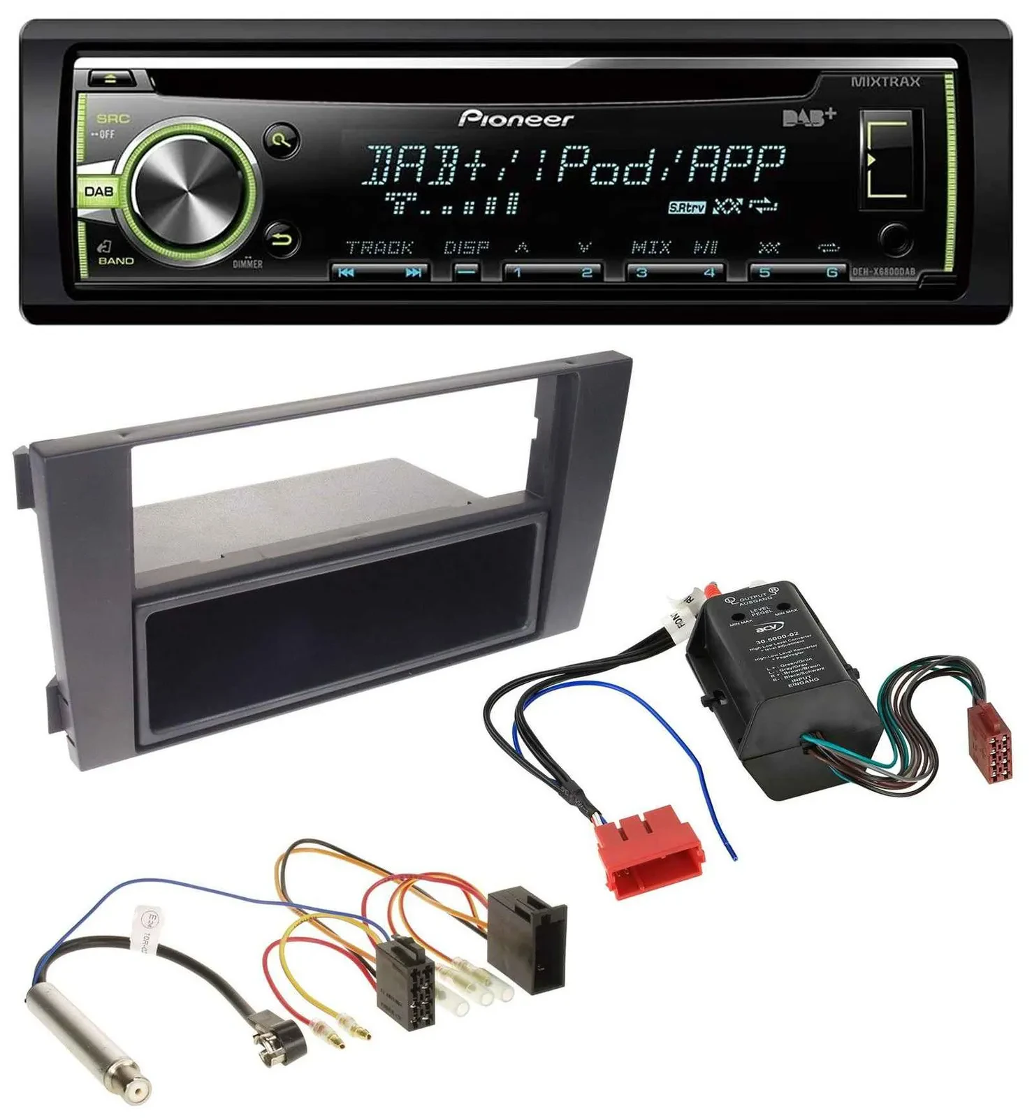 Pioneer DAB USB MP3 AUX CD Autoradio für Audi A6 01-05 C5 Symphony Bose Aktivsys