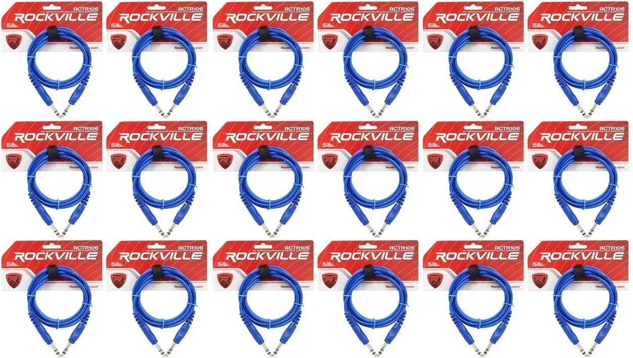 Коммутационный кабель Rockville RCTR106BL Blue 1.8 м (18 штук)