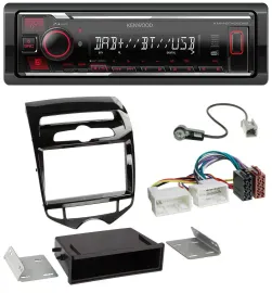 Kenwood MP3 Bluetooth USB DAB Autoradio für Hyundai ix20 ab 10 autom. Klima
