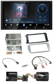 Kenwood Bluetooth 2DIN USB DAB Lenkrad Autoradio für Ford Mondeo S-Max 07-14 Pro