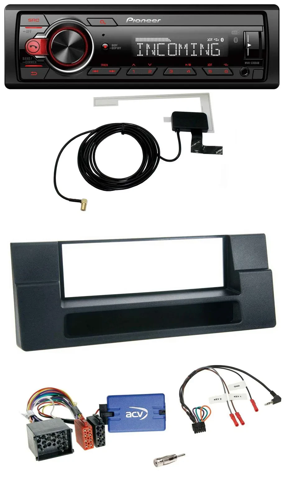 Автомагнитола для BMW 5 серии Pioneer USB DAB Bluetooth