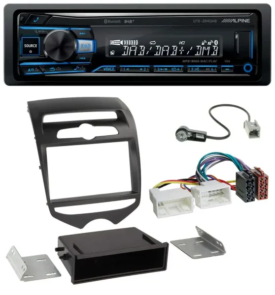 Alpine USB Bluetooth DAB MP3 Autoradio für Hyundai ix20 (ab 10) man. Klima