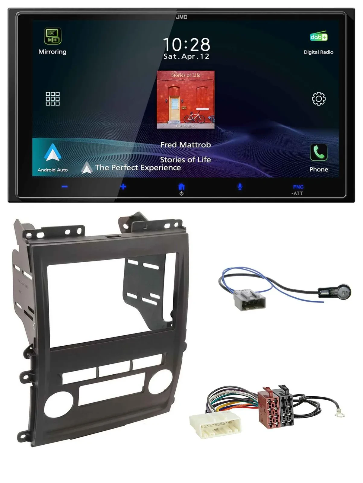 JVC USB Bluetooth 2DIN DAB MP3 Autoradio für Nissan Xterra 2009-2011