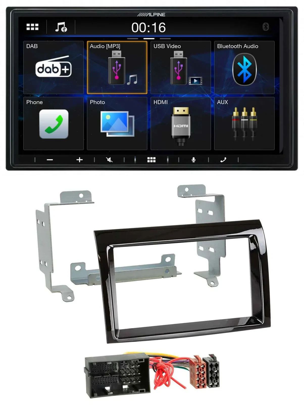 Alpine Bluetooth 2DIN MP3 DAB USB Autoradio für Fiat Ducato Peugeot Boxer Citroe