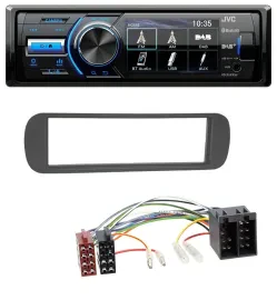 JVC Bluetooth MP3 USB DAB Autoradio für Lancia Y (1996-2004) - schwarz