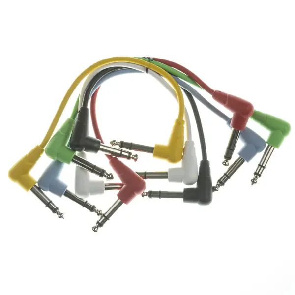 Патч-кабель инструментальный Music Store Basic Standard Stereo Patch Cable 0.15 м (6 штук)