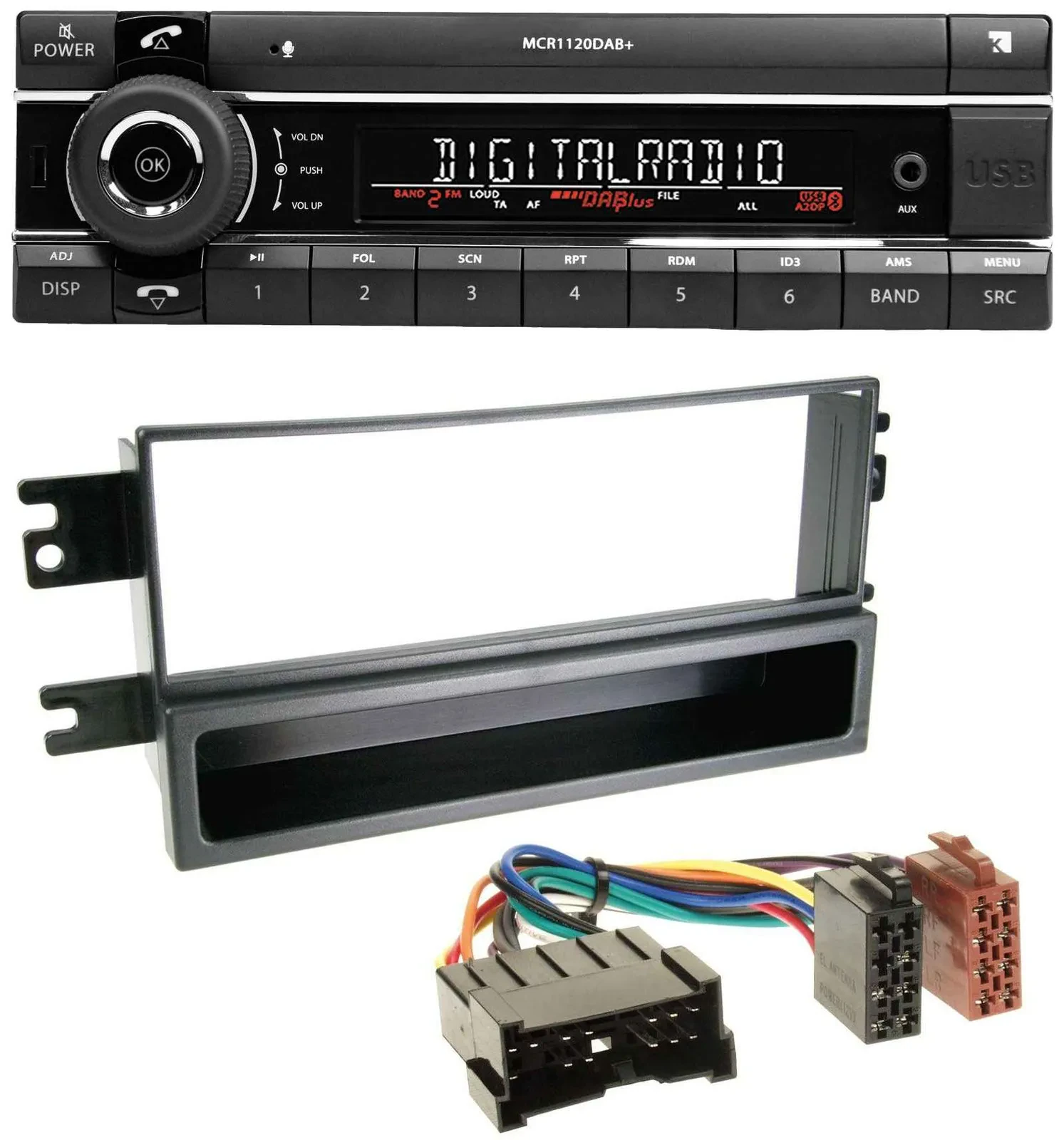 Kienzle Bluetooth MP3 USB DAB Autoradio für Kia Cerato (bis 2007)