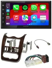 Автомагнитола Kenwood 2DIN, MP3, USB, DAB, Bluetooth для Dacia Logan/Duster/Sandero