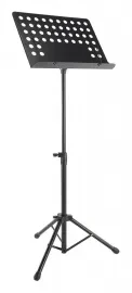 Stagg Model MUSQ55 Heavy Duty Orchestral Music Stand with Holes - Black