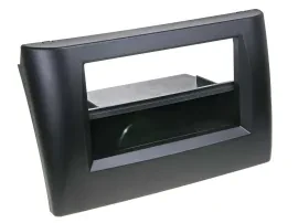 Radioblende DIN Autoradio für Fiat Stilo 192 2001-2008 Ablage Rubber Touch