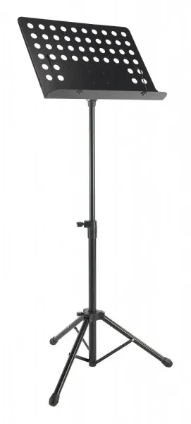 Stagg Model MUSQ55 Heavy Duty Orchestral Music Stand with Holes - Black