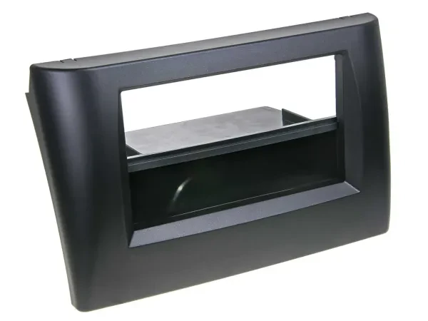 Radioblende DIN Autoradio für Fiat Stilo 192 2001-2008 Ablage Rubber Touch