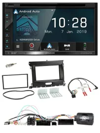 Kenwood DAB TMC USB 2DIN Lenkrad Bluetooth Navigation für Ford Ranger XL ab 02/2