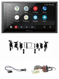 Pioneer USB 2DIN DAB MP3 Bluetooth Autoradio für Nissan Tiida Versa C11 2007-201