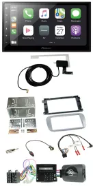 Автомагнитола Pioneer 2DIN Bluetooth DAB USB для Ford Mondeo и S-Max, серебристая