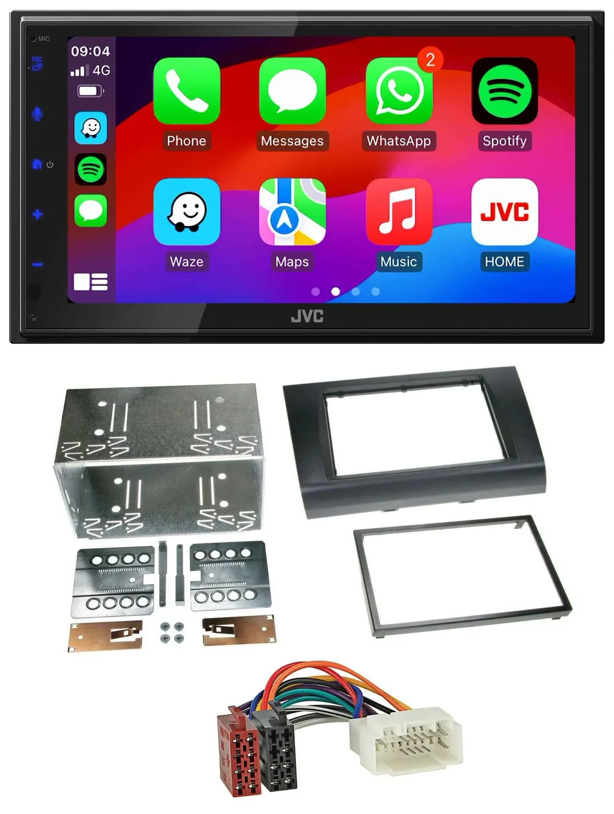 JVC Bluetooth 2DIN MP3 DAB USB Autoradio für Suzuki Swift (2005-2010)