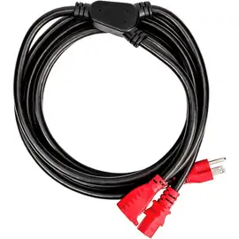 Коммутационный кабель D'Addario Planet Waves IEC to NEMA Plug Power Cable+, 10 FT 10 ft. Red/Black