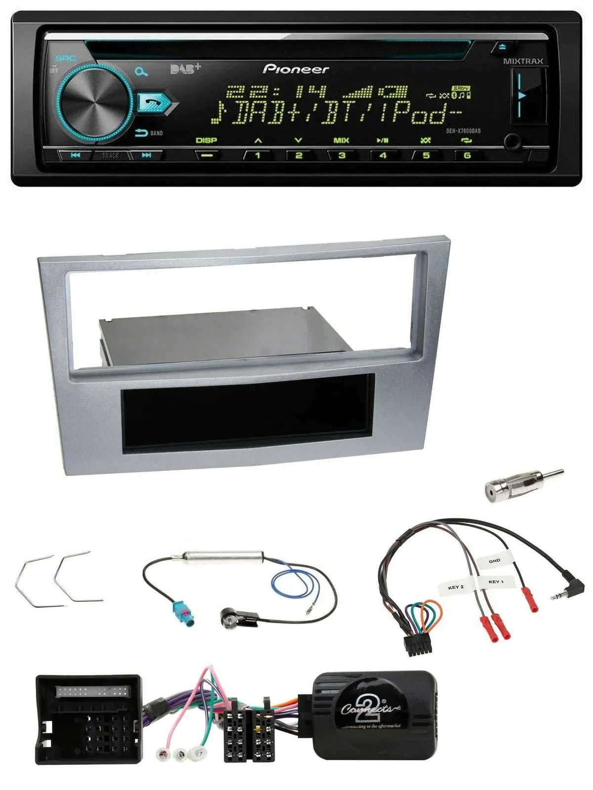 Pioneer DAB Lenkrad CD USB Bluetooth Autoradio für Opel Astra H Zafira B Corsa D
