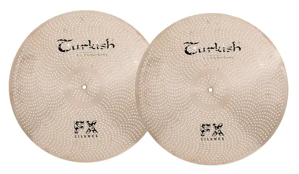 Тарелка барабанная Turkish 14" FX Silence Hi-Hat (пара)