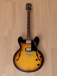 Электрогитара полуакустическая Gibson Memphis ES-335 Dot HH '57 Classic PAF Vintage Sunburst w/case USA 2007
