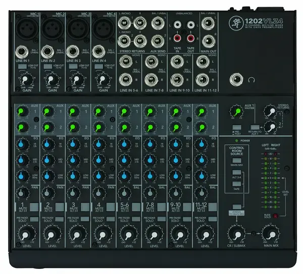 Аналоговый микшер Mackie 1202VLZ4 12-channel Compact Mixer