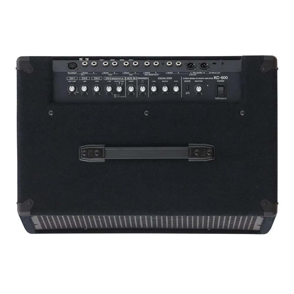 Roland KC-600 200 Watt 4-Channel Onboard Stereo Mixing Keyboard Amplifier Bundle