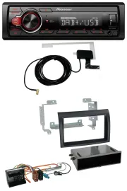 Pioneer 1DIN MP3 DAB USB AUX Autoradio für Citroen Jumper Quadlock 06-11 schwarz