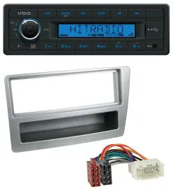 VDO AUX Bluetooth USB MP3 Autoradio für Honda Civic 04-06 silber autom. Klima