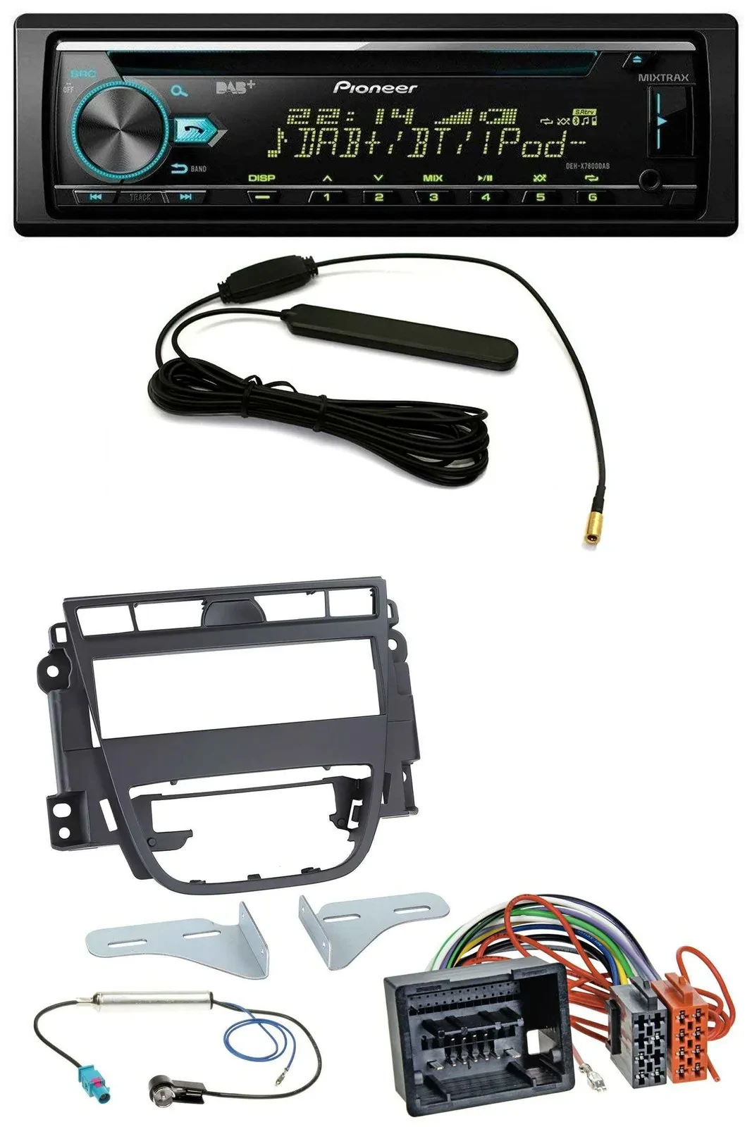 Pioneer CD MP3 AUX DAB USB Autoradio für Opel Meriva B (ab 2010)