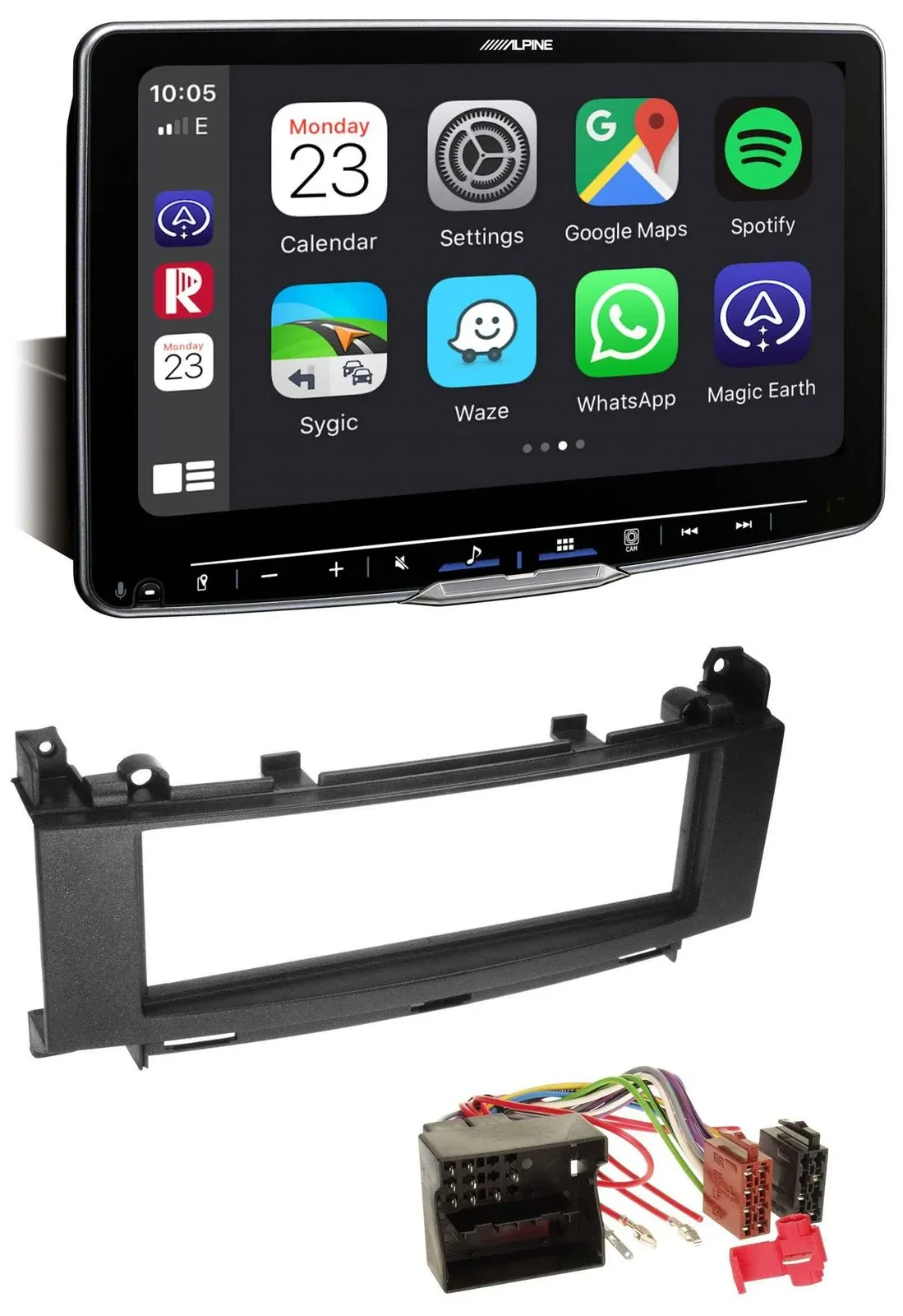 Alpine Bluetooth MP3 USB DAB Autoradio für Mercedes A-Klasse W169 B-Klasse W245