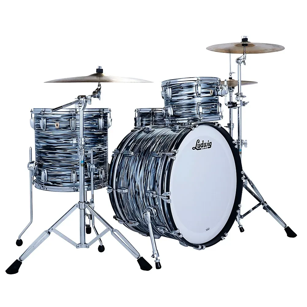 Комплект барабанных корпусов Ludwig Classic Maple Pro Beat 24x14", 13x9", 16x16" Black Oyster (набор, 3 шт.)