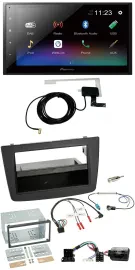 Pioneer DAB Lenkrad Bluetooth 2DIN USB Autoradio für Alfa Romeo Mito 08-14 schwa
