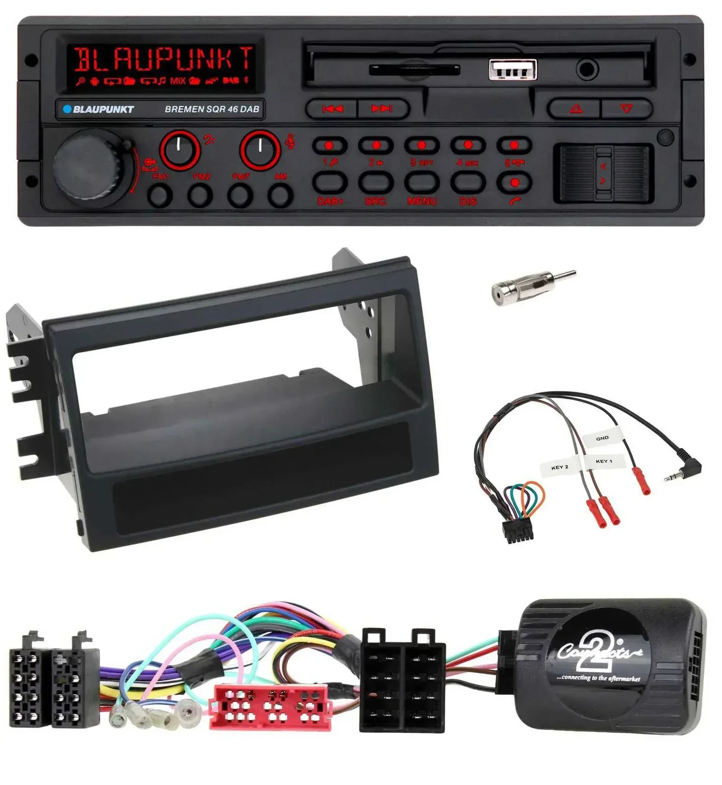 Blaupunkt SD Lenkrad USB Bluetooth DAB Autoradio für Kia Soul (2009-2011)