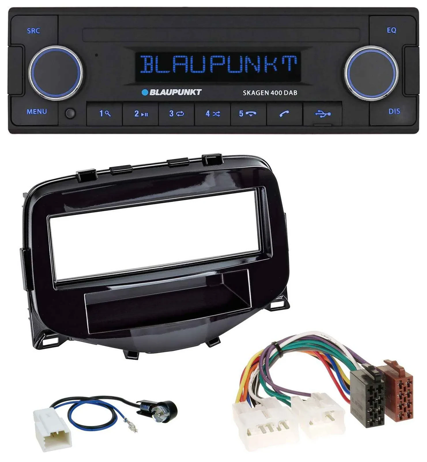 Blaupunkt DAB USB Bluetooth MP3 Autoradio für Toyota Aygo (2014-2021)
