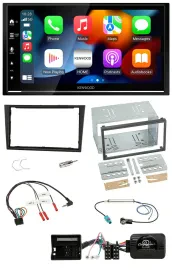 Kenwood DAB USB Bluetooth 2DIN Lenkrad Autoradio für Opel Corsa D 2006-2008 stea