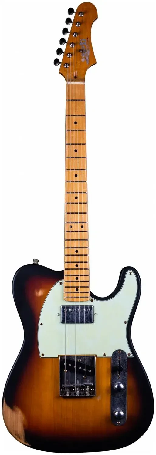 Электрогитара JET Guitars JT-350 Telecaster Maple FB Relic Sunburst