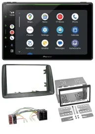 Pioneer 2DIN MP3 USB Bluetooth DAB Autoradio für Fiat Panda 2003-2012 grau