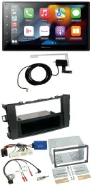 Pioneer Lenkrad USB Bluetooth DAB 2DIN Autoradio für Toyota Auris 2011-2012 schw