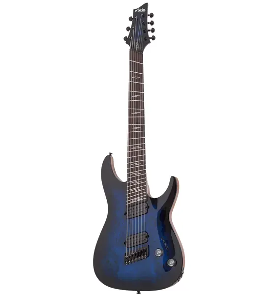 Электрогитара Schecter Omen Elite-7 Multiscale See Through Blue