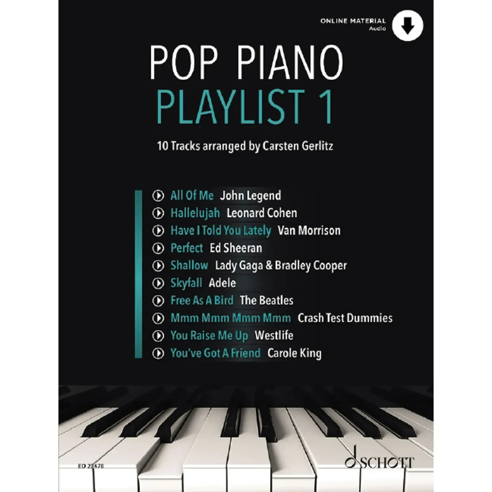 Сборник песен Schott Music Pop Piano Playlist 1