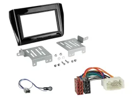 Einbauset Doppel DIN Autoradio für Suzuki Swift ab 17 schwarz glänzend