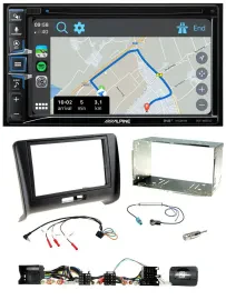 Alpine DAB TMC Bluetooth 2DIN USB Lenkrad Navigation für Audi TT 2006-2014