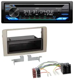 JVC Bluetooth MP3 USB DAB CD Autoradio für Lancia Musa (ab 2005)