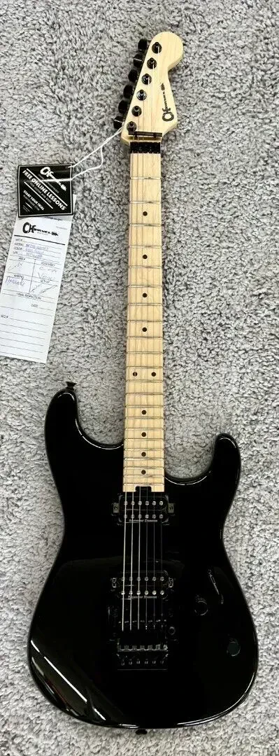Электрогитара Charvel Pro-Mod San Dimas Style 1 HH FR кленовая накладка, черный глянец
