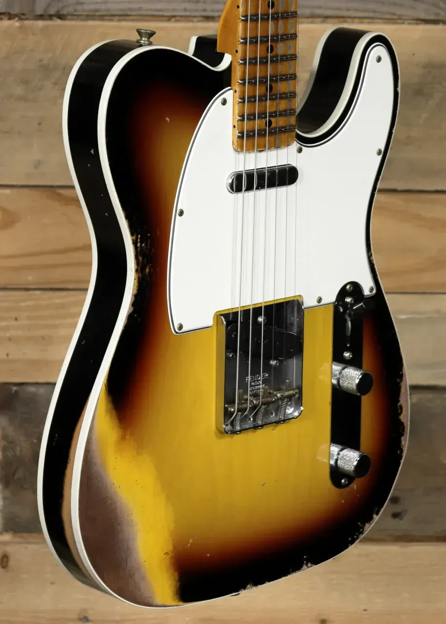 Электрогитара Fender Custom Shop 1965 Telecaster Custom Heavy Relic Faded 3-Color Sunburst