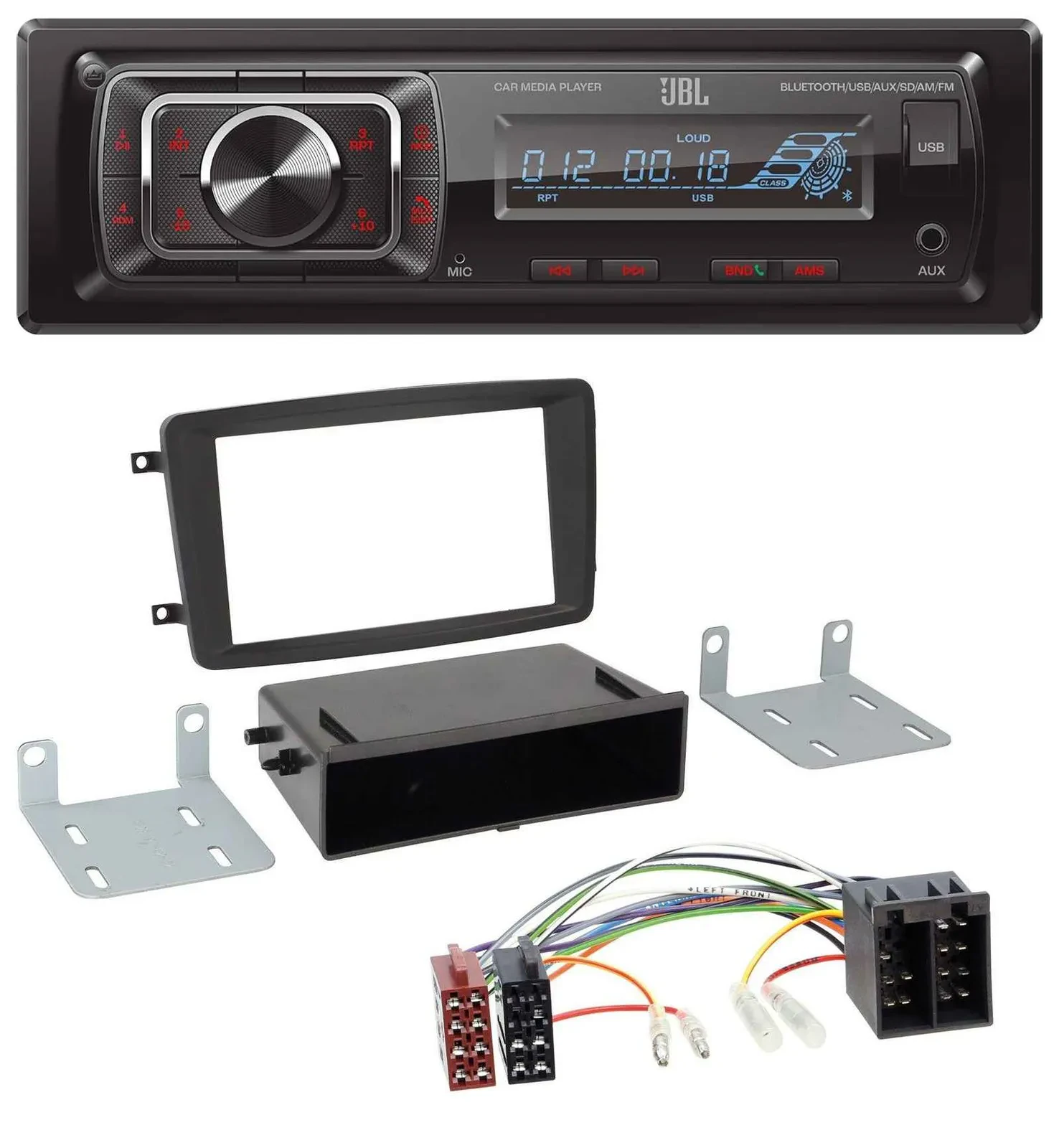 Автомагнитола для Mercedes C-Class/CLK/Vito/Viano JBL Bluetooth, USB, SD, AUX, MP3