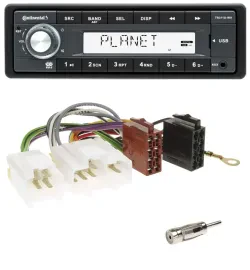Continental USB MP3 AUX 1DIN Autoradio für Nissan Almera N15 (1995-2000)